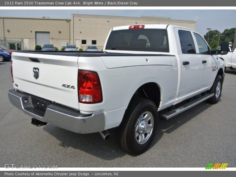 Bright White / Black/Diesel Gray 2013 Ram 3500 Tradesman Crew Cab 4x4