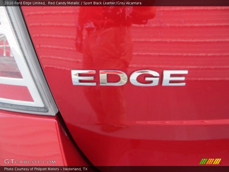 Red Candy Metallic / Sport Black Leather/Grey Alcantara 2010 Ford Edge Limited