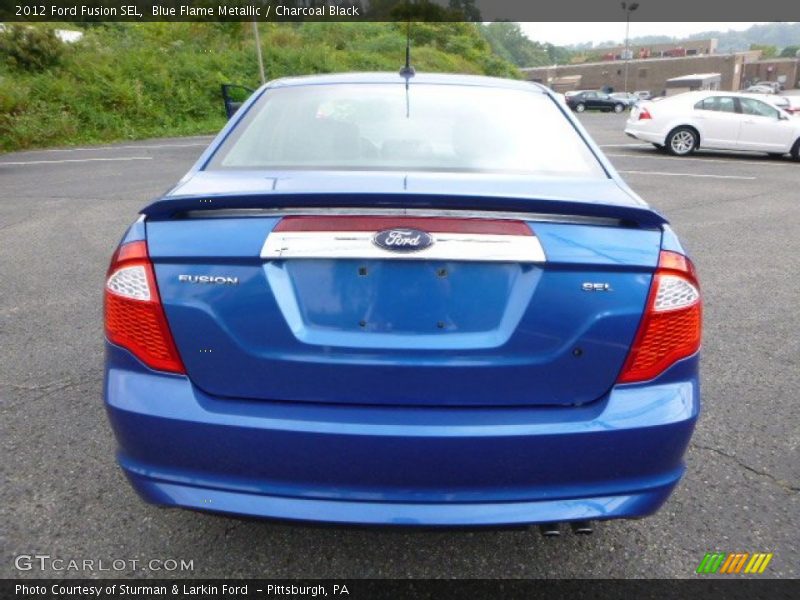 Blue Flame Metallic / Charcoal Black 2012 Ford Fusion SEL