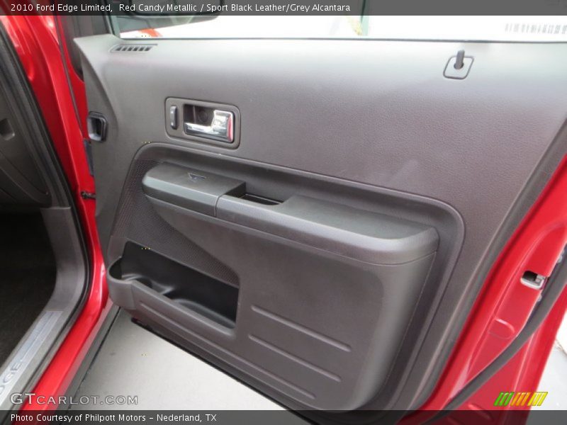 Red Candy Metallic / Sport Black Leather/Grey Alcantara 2010 Ford Edge Limited