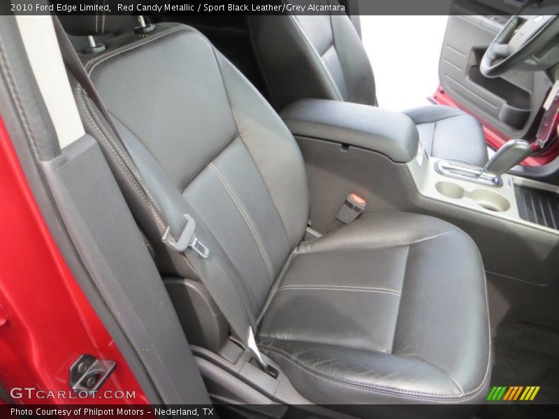 Red Candy Metallic / Sport Black Leather/Grey Alcantara 2010 Ford Edge Limited