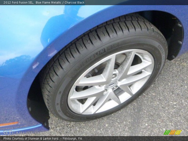 Blue Flame Metallic / Charcoal Black 2012 Ford Fusion SEL