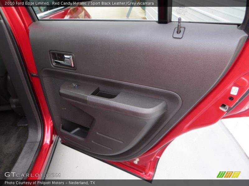 Red Candy Metallic / Sport Black Leather/Grey Alcantara 2010 Ford Edge Limited