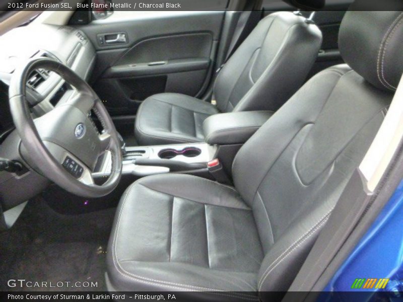 Blue Flame Metallic / Charcoal Black 2012 Ford Fusion SEL