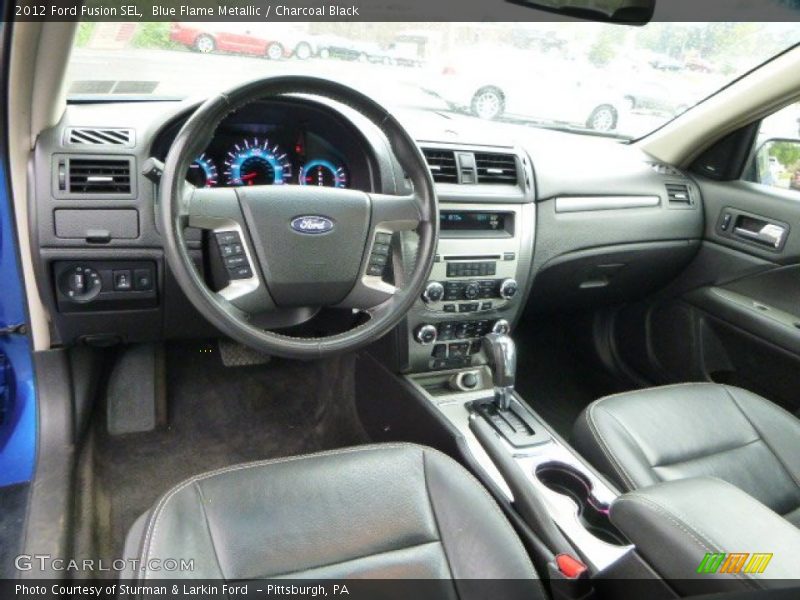 Blue Flame Metallic / Charcoal Black 2012 Ford Fusion SEL