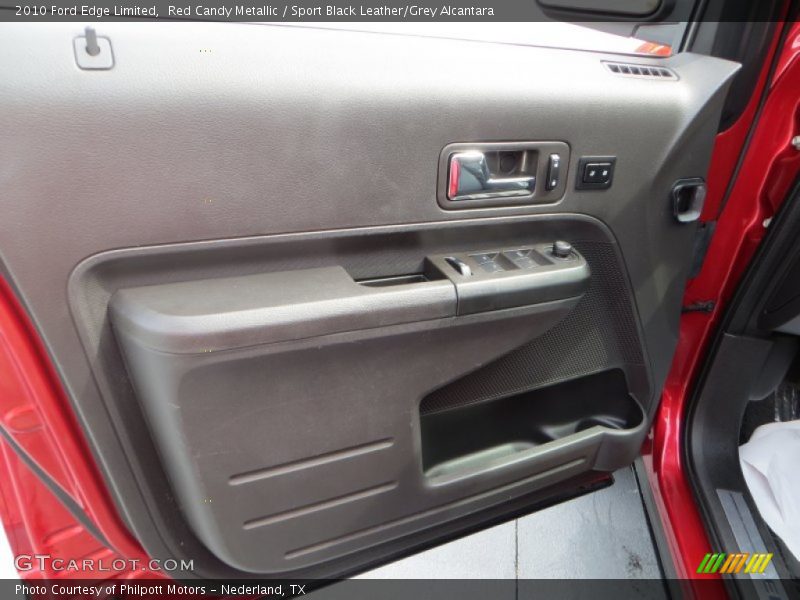 Red Candy Metallic / Sport Black Leather/Grey Alcantara 2010 Ford Edge Limited