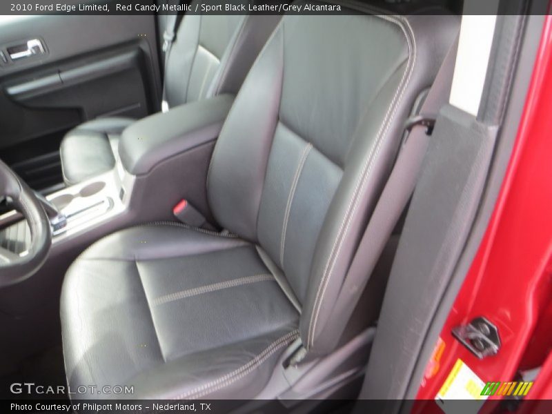 Red Candy Metallic / Sport Black Leather/Grey Alcantara 2010 Ford Edge Limited