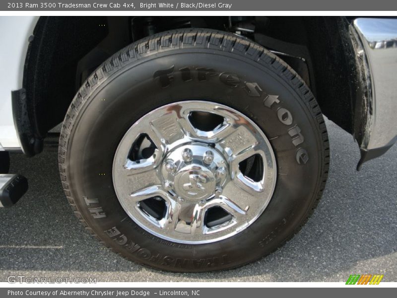 Bright White / Black/Diesel Gray 2013 Ram 3500 Tradesman Crew Cab 4x4