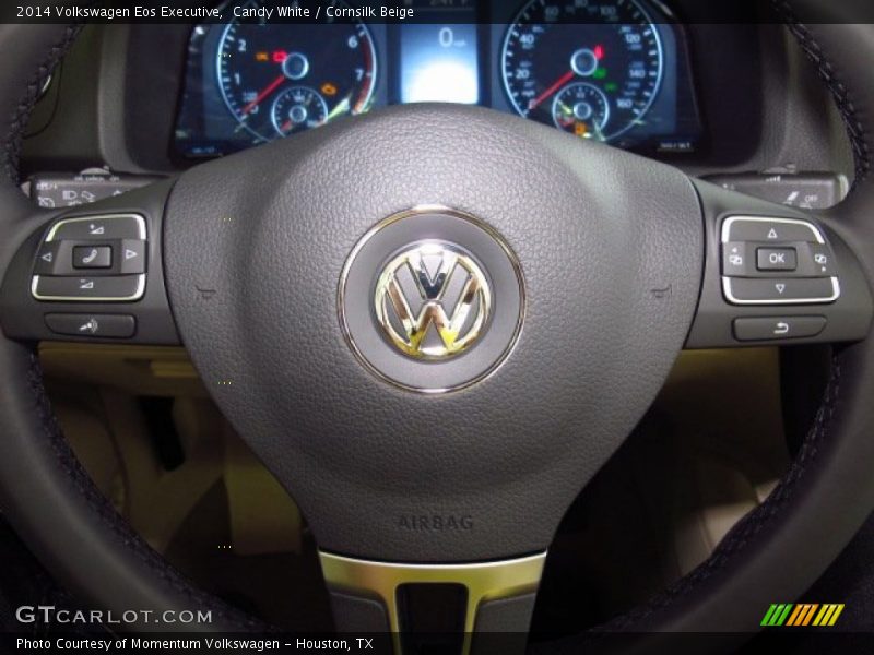 Candy White / Cornsilk Beige 2014 Volkswagen Eos Executive