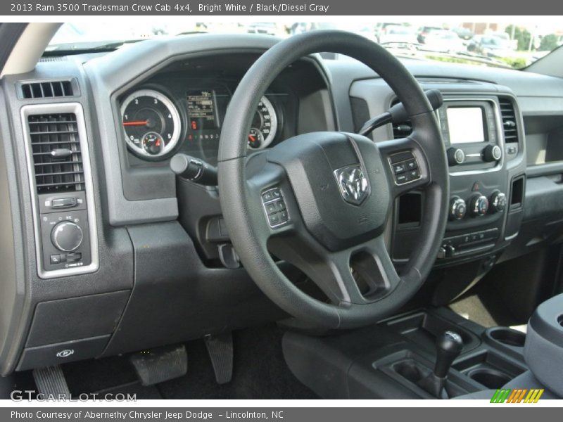 Bright White / Black/Diesel Gray 2013 Ram 3500 Tradesman Crew Cab 4x4