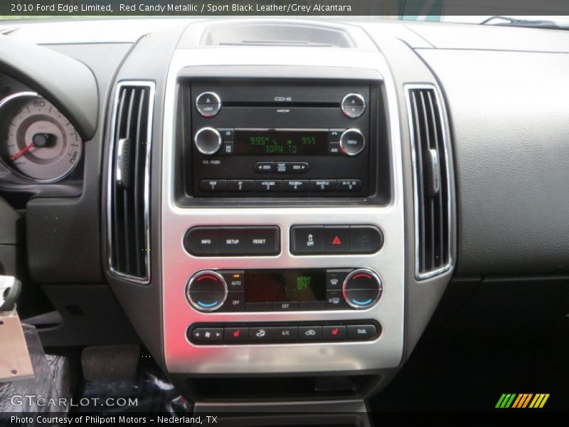 Red Candy Metallic / Sport Black Leather/Grey Alcantara 2010 Ford Edge Limited