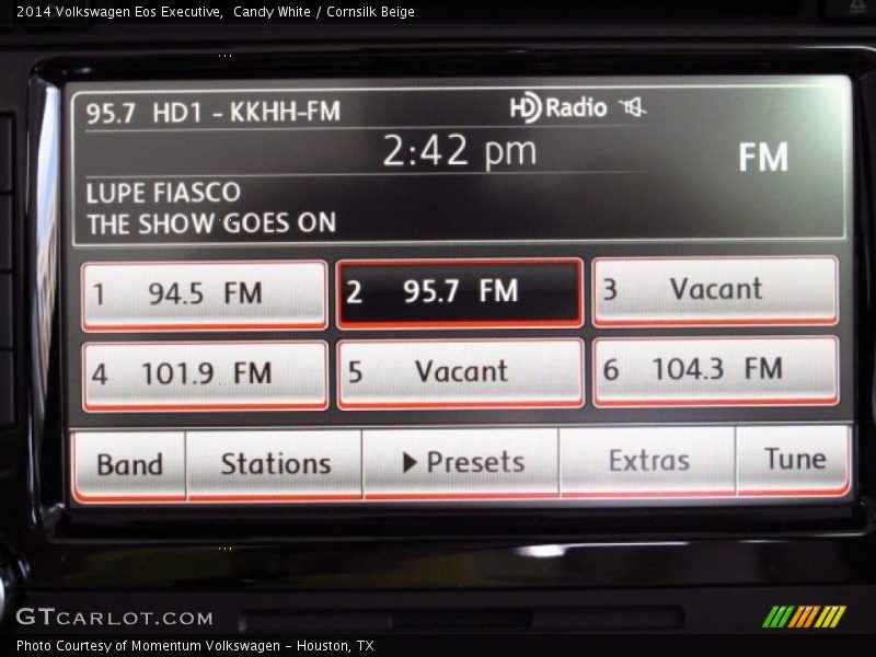 Candy White / Cornsilk Beige 2014 Volkswagen Eos Executive