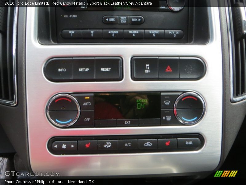 Red Candy Metallic / Sport Black Leather/Grey Alcantara 2010 Ford Edge Limited