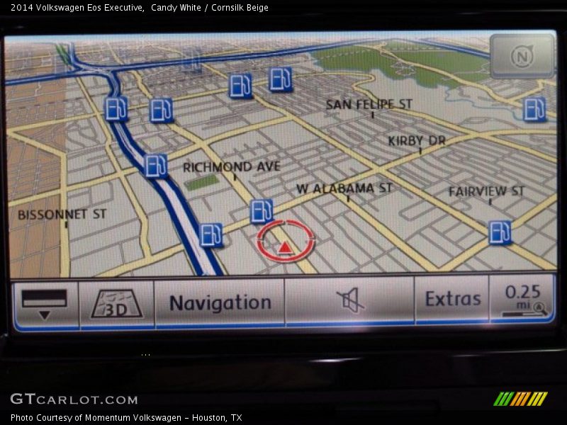Navigation of 2014 Eos Executive
