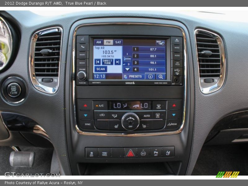Controls of 2012 Durango R/T AWD