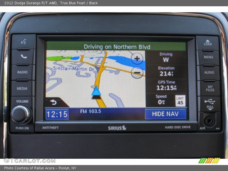 Navigation of 2012 Durango R/T AWD