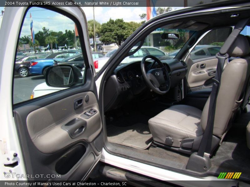 Natural White / Light Charcoal 2004 Toyota Tundra SR5 Access Cab 4x4