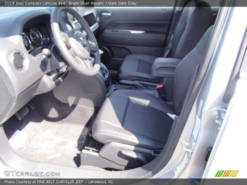 Bright Silver Metallic / Dark Slate Gray 2014 Jeep Compass Latitude 4x4