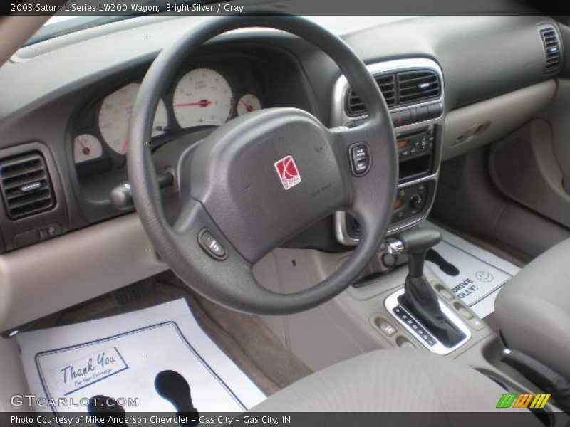 Bright Silver / Gray 2003 Saturn L Series LW200 Wagon