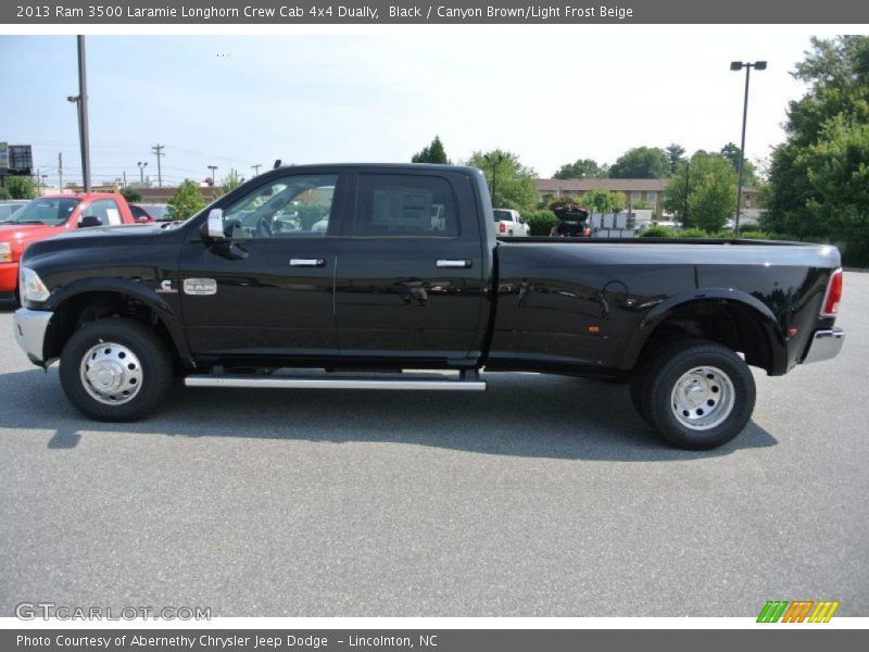  2013 3500 Laramie Longhorn Crew Cab 4x4 Dually Black