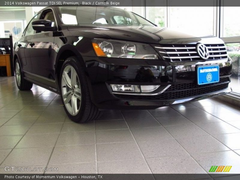 Black / Cornsilk Beige 2014 Volkswagen Passat TDI SEL Premium