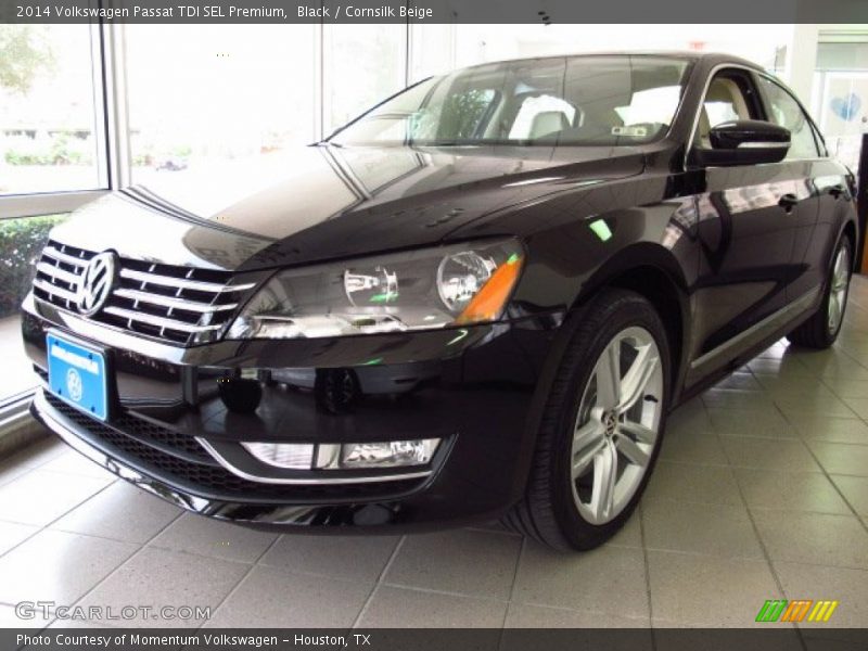 Black / Cornsilk Beige 2014 Volkswagen Passat TDI SEL Premium