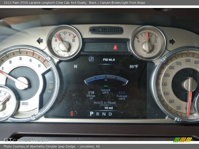 Black / Canyon Brown/Light Frost Beige 2013 Ram 3500 Laramie Longhorn Crew Cab 4x4 Dually
