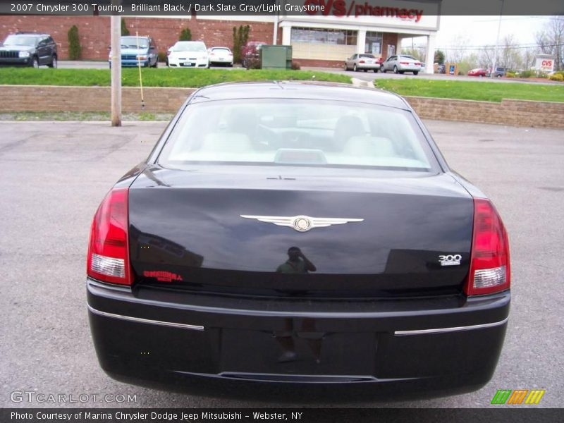 Brilliant Black / Dark Slate Gray/Light Graystone 2007 Chrysler 300 Touring