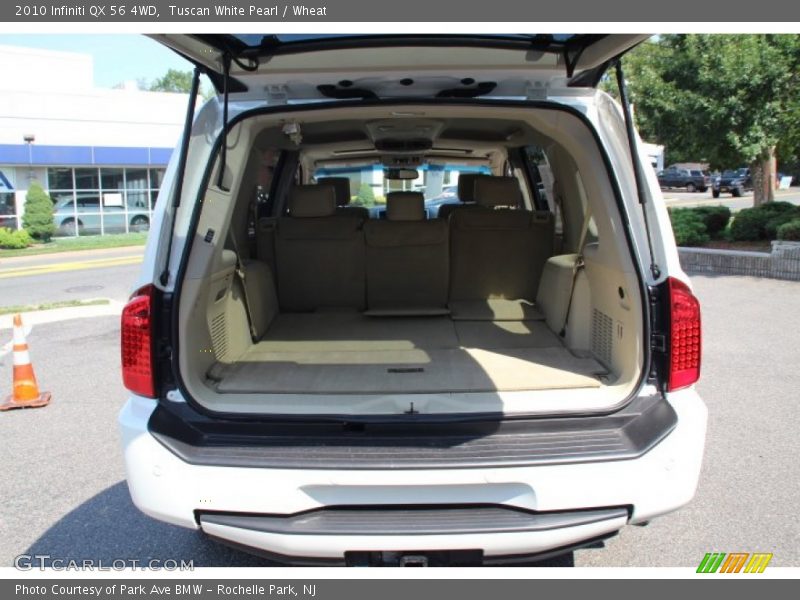 Tuscan White Pearl / Wheat 2010 Infiniti QX 56 4WD