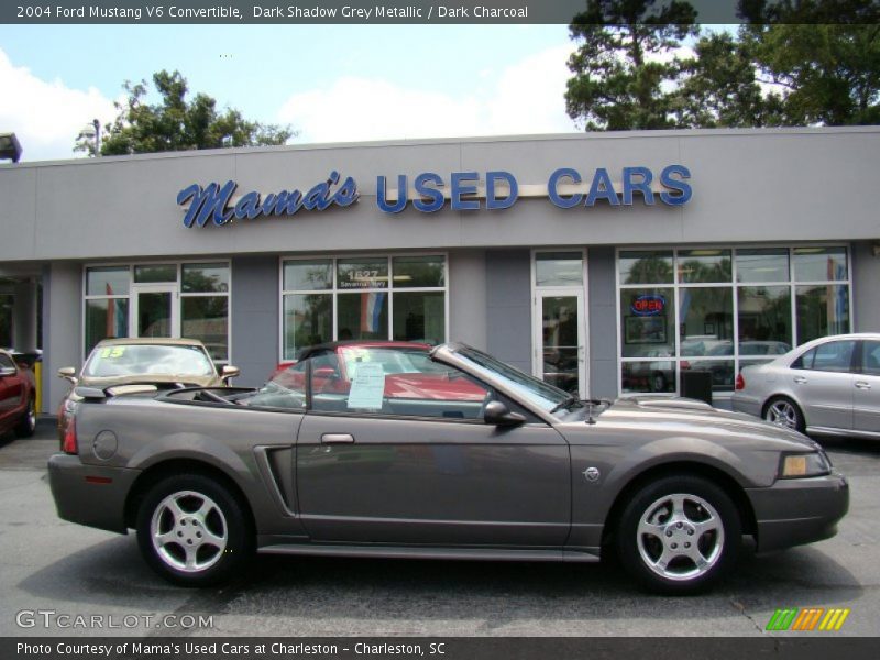 Dark Shadow Grey Metallic / Dark Charcoal 2004 Ford Mustang V6 Convertible