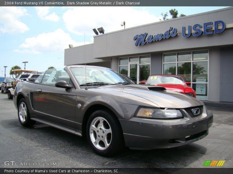 Dark Shadow Grey Metallic / Dark Charcoal 2004 Ford Mustang V6 Convertible