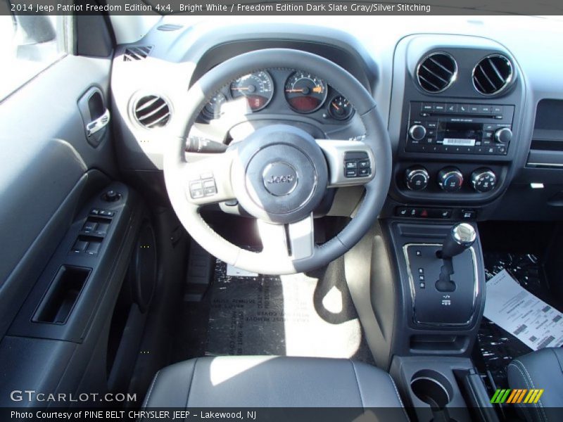 Bright White / Freedom Edition Dark Slate Gray/Silver Stitching 2014 Jeep Patriot Freedom Edition 4x4