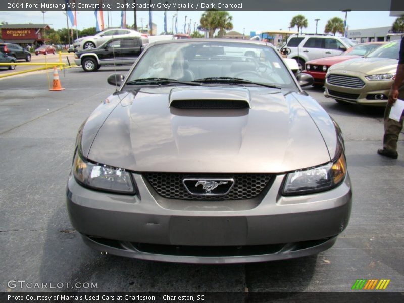 Dark Shadow Grey Metallic / Dark Charcoal 2004 Ford Mustang V6 Convertible