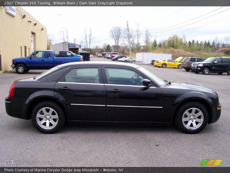 Brilliant Black / Dark Slate Gray/Light Graystone 2007 Chrysler 300 Touring