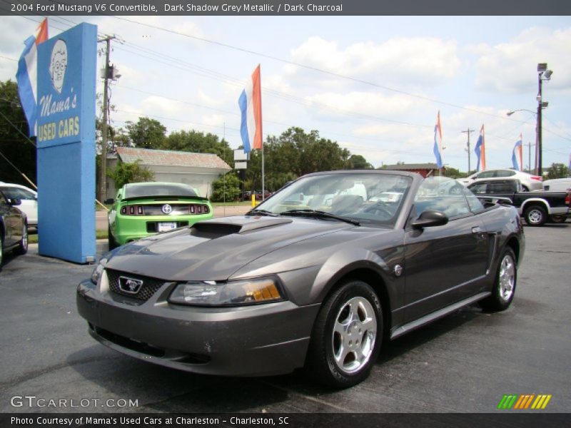 Dark Shadow Grey Metallic / Dark Charcoal 2004 Ford Mustang V6 Convertible