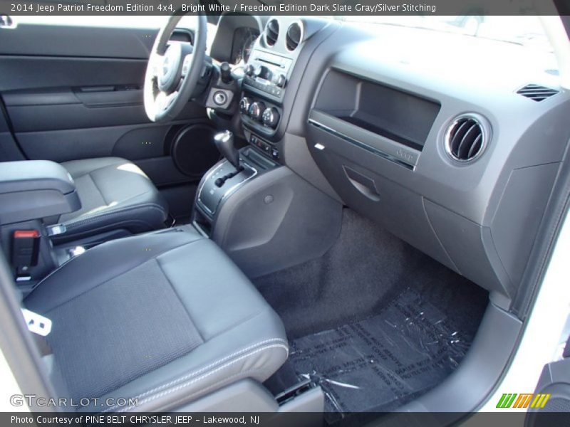 Bright White / Freedom Edition Dark Slate Gray/Silver Stitching 2014 Jeep Patriot Freedom Edition 4x4