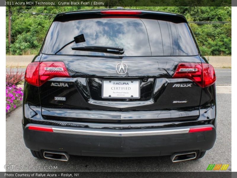 Crystal Black Pearl / Ebony 2011 Acura MDX Technology