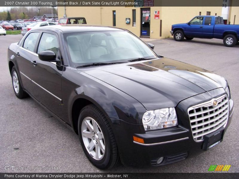 Brilliant Black / Dark Slate Gray/Light Graystone 2007 Chrysler 300 Touring