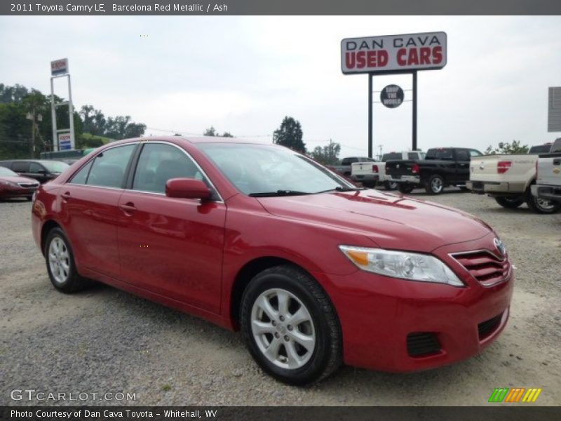 Barcelona Red Metallic / Ash 2011 Toyota Camry LE