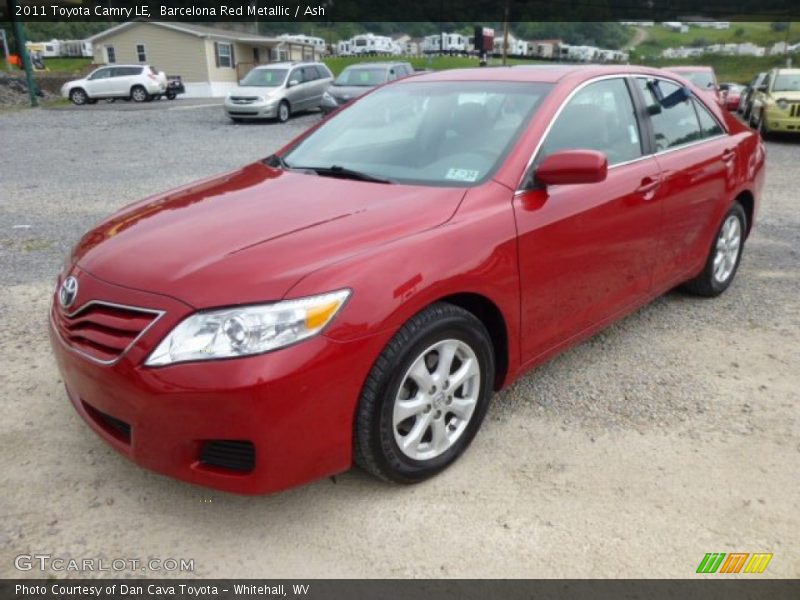 Barcelona Red Metallic / Ash 2011 Toyota Camry LE