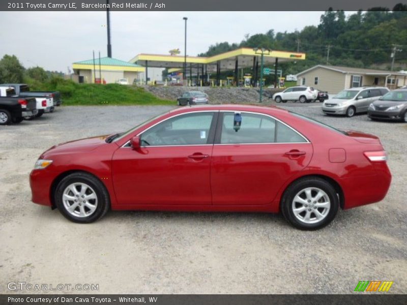 Barcelona Red Metallic / Ash 2011 Toyota Camry LE