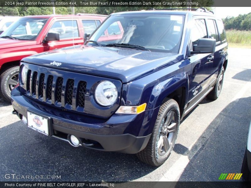 True Blue Pearl / Freedom Edition Dark Slate Gray/Silver Stitching 2014 Jeep Patriot Freedom Edition 4x4