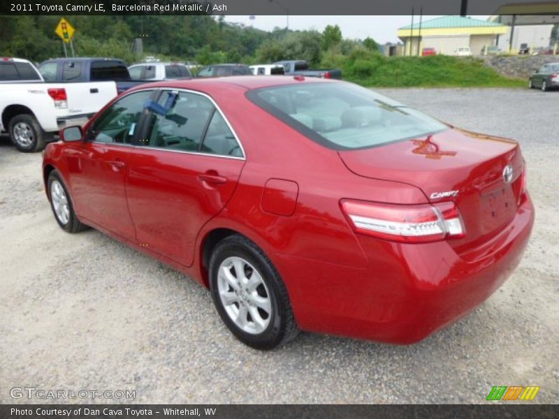 Barcelona Red Metallic / Ash 2011 Toyota Camry LE