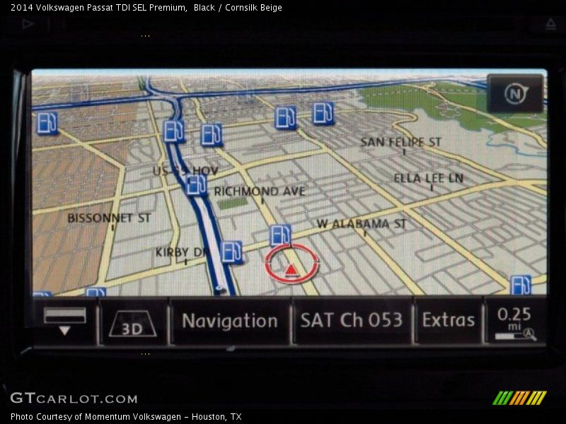 Navigation of 2014 Passat TDI SEL Premium