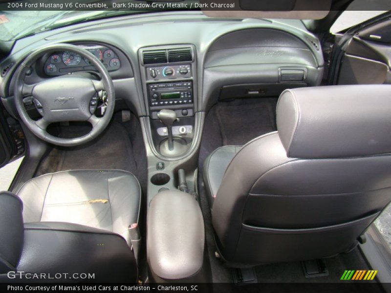 Dark Shadow Grey Metallic / Dark Charcoal 2004 Ford Mustang V6 Convertible