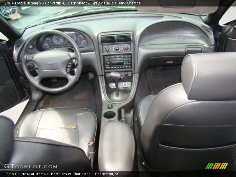 Dark Shadow Grey Metallic / Dark Charcoal 2004 Ford Mustang V6 Convertible