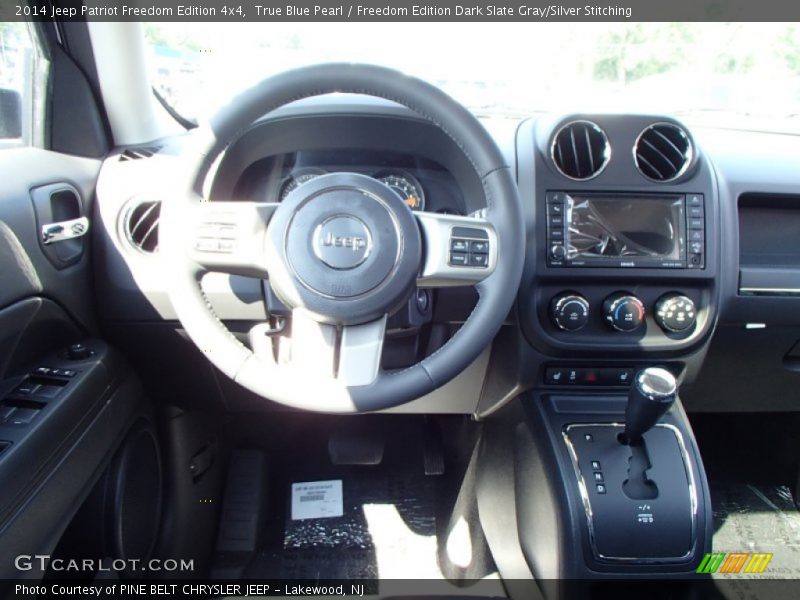 True Blue Pearl / Freedom Edition Dark Slate Gray/Silver Stitching 2014 Jeep Patriot Freedom Edition 4x4