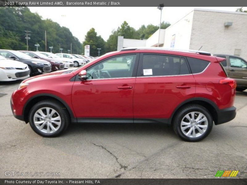 Barcelona Red Metallic / Black 2013 Toyota RAV4 Limited AWD