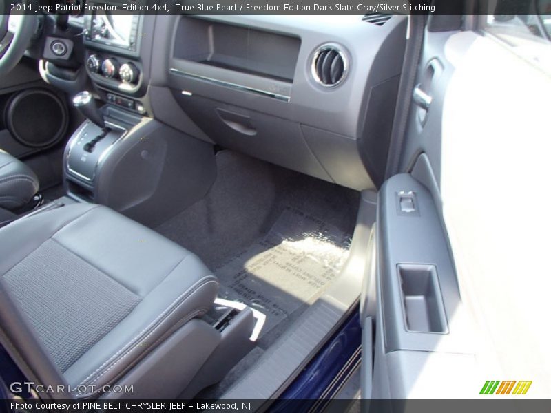 True Blue Pearl / Freedom Edition Dark Slate Gray/Silver Stitching 2014 Jeep Patriot Freedom Edition 4x4
