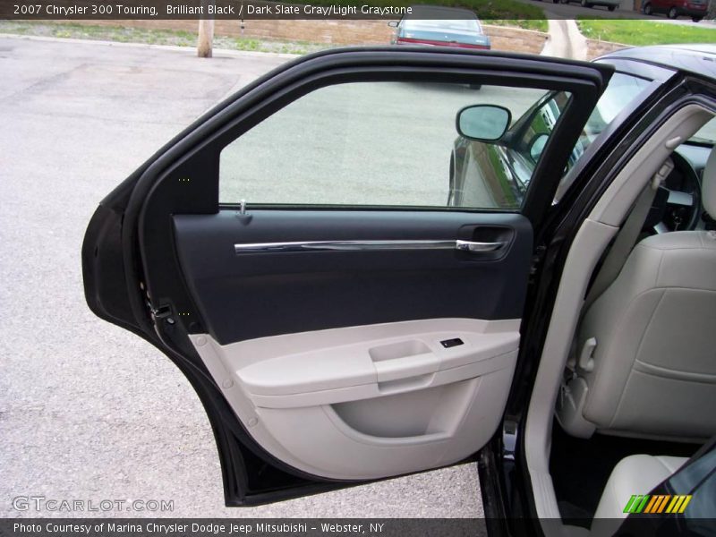 Brilliant Black / Dark Slate Gray/Light Graystone 2007 Chrysler 300 Touring
